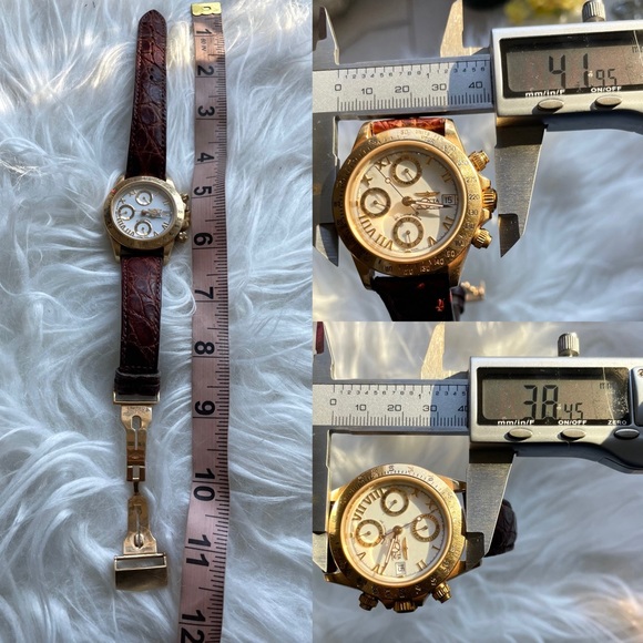 18K Solid Gold 7750 Invicta Automatic Swiss Chronometer Limited Edition Watch - Picture 13 of 14